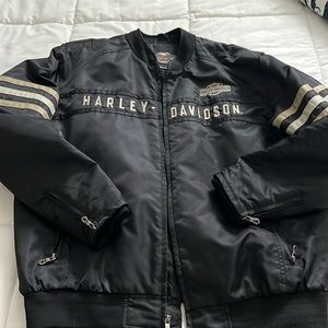 Harley Davidson black heritage nylon jacket L 98552–15 VM